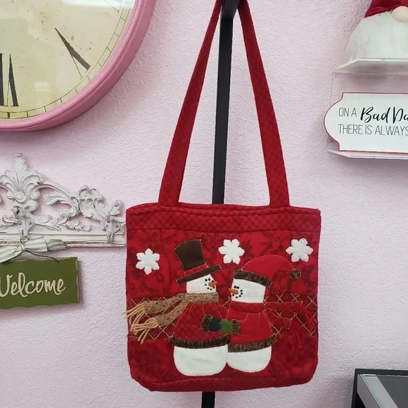 Christmas Tote/Shoulder Bag  - Picture 1 of 10